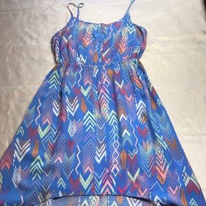 Geoprint High-Low Dress